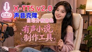 X-TTS有声书制作工具/声音克隆/VoxCPM2/OmniVoice/MOSS-TTS-精品AI