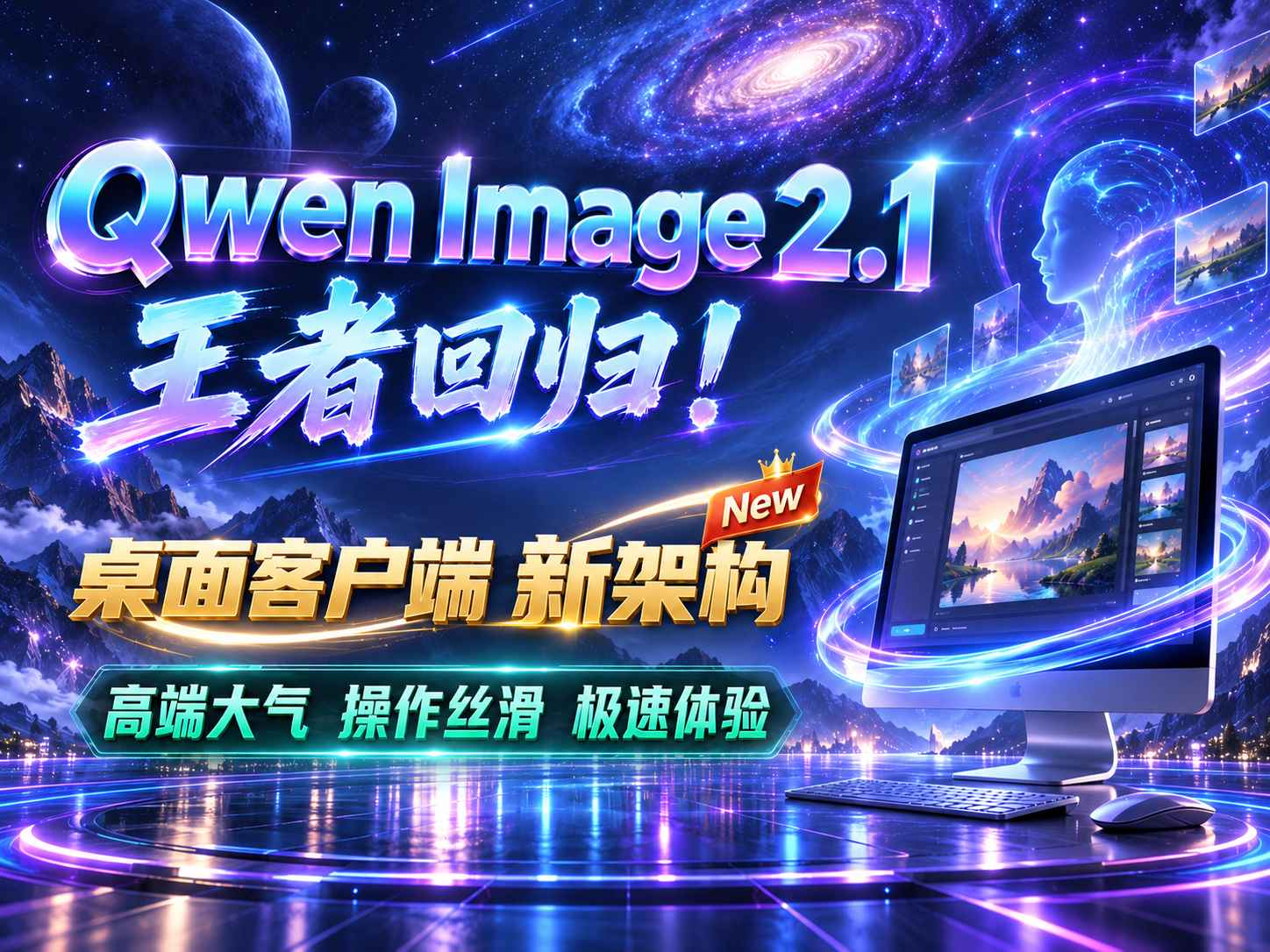 QwenImage2.1-桌面客户端已开源-文生图/编辑/扩图/批量换装/批量提取服装/批量抠图/多角度
